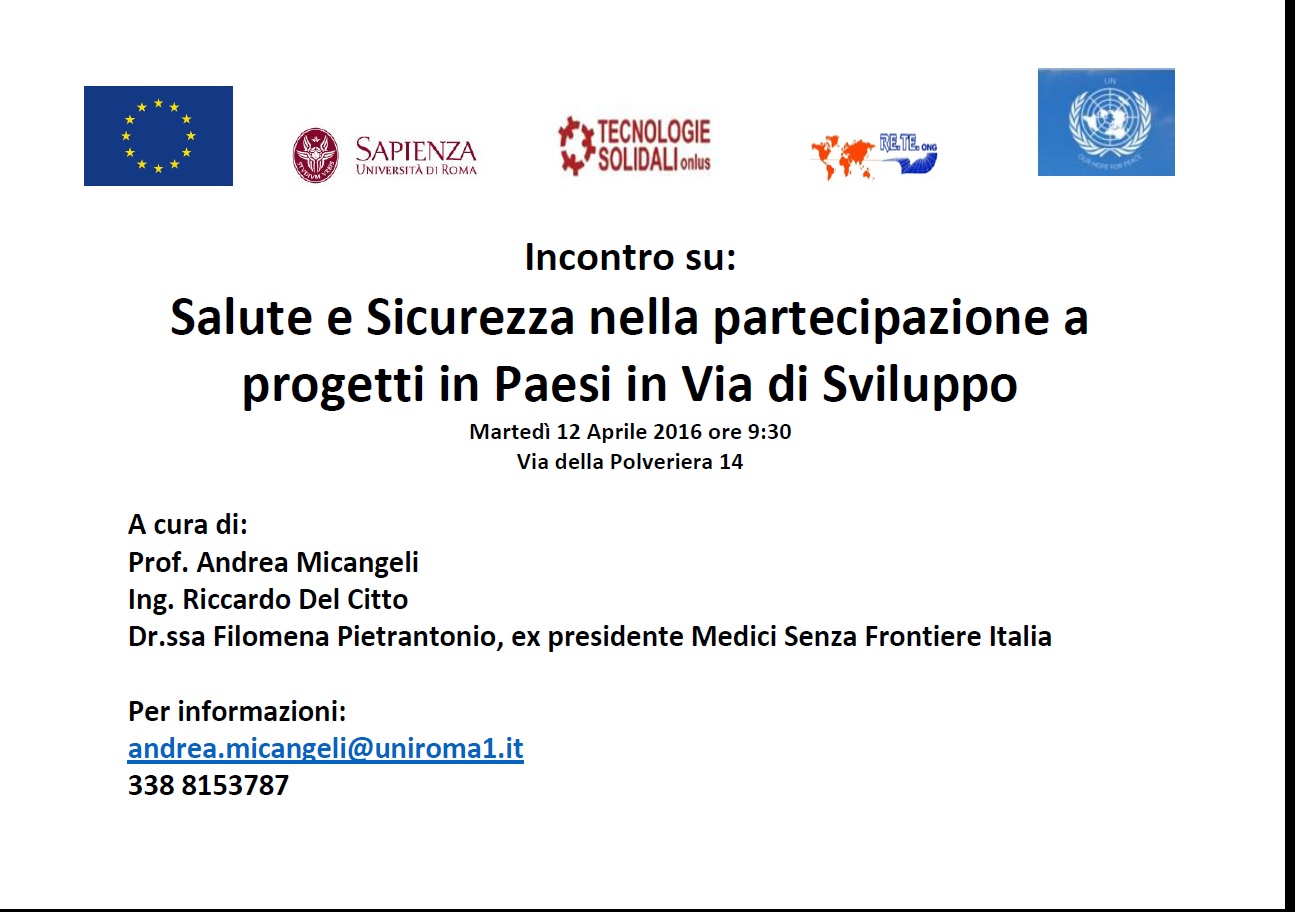 Incontro: salute e sicurezza